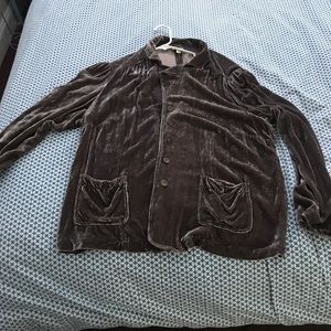 Crushed Velvet Blazer